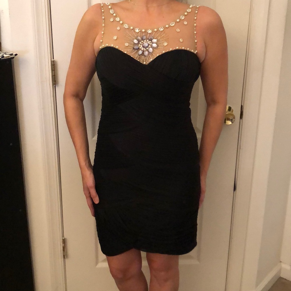 Black cocktail dress